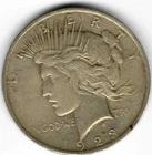 1923 P Peace Silver Dollar VF U.S. Mint 90% Silver