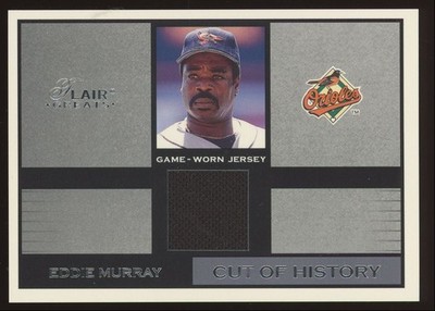 Eddie Murray 2003 Flair Greats Cut Of History Baltimore Orioles Game Used Patch