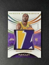 2024-25 Panini Immaculate Bronny James Jr. Massive Memorabilia Patch /25 RC