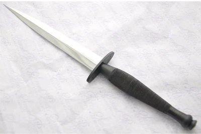 V42 Sykes Fairbairn V-42 British Special Forces WWII Dagger Knife Leather sheath