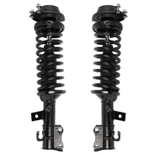 Pair Front Complete Strut & Coil Spring Assembly For Kia Rio 2002-2005