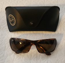 Ray-Ban Women s Wrap Sunglasses Tortoise Shell Brown Tinted 100 UV Case