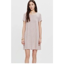 Madewell Striped Jersey Knit Swingy Tee Dress in Sacramento Stripe Size XS