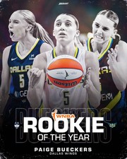 Paige Bueckers 8x10 Photo 2025 WNBA Rookie of the Year Dallas Wings