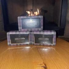 Set Of 3 Castelbel VANILLA & AMBER Luxury Scented Bar Soap 10.5oz