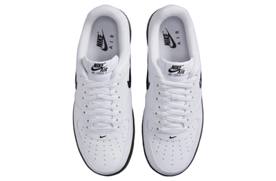 Nike Air Force 1 '07 Jewel White-Black Sneakers Men's Size 11 US