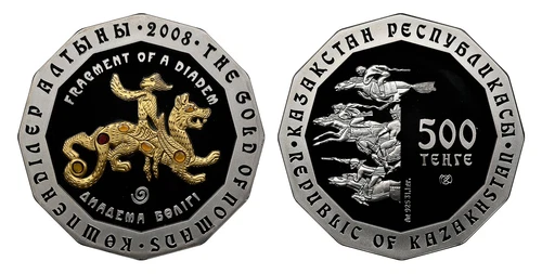 KAZAKHSTAN. 2008 AR 500 Tenge. NGC PR69UCAM (Ultra Cameo). KM 101. Proof