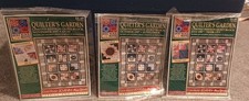 Joann Fabrics Quilter's Garden Quilt Block 1997 Lot Of 3 Lily Mum Sunflower 