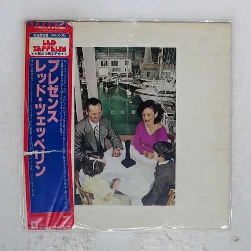 LED ZEPPELIN PRESENCE SWAN SONG P6521N Japan OBI VINYL LP