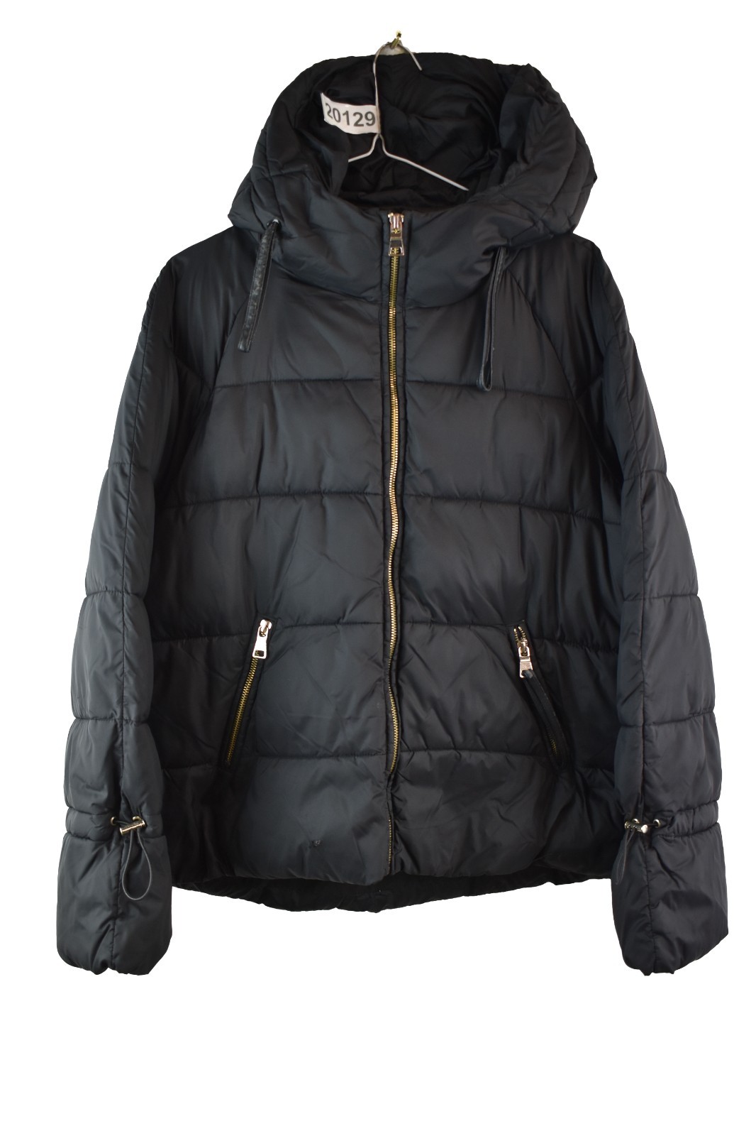 ZARA BASIC Black Padded Jacket size M Womens Full… - image 1