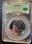 1962 CAC PF-64 FRANKLIN SILVER HALF