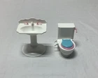 Vintage Barbie Potty Training Kelly 16066 Toilet & Sink Bathroom