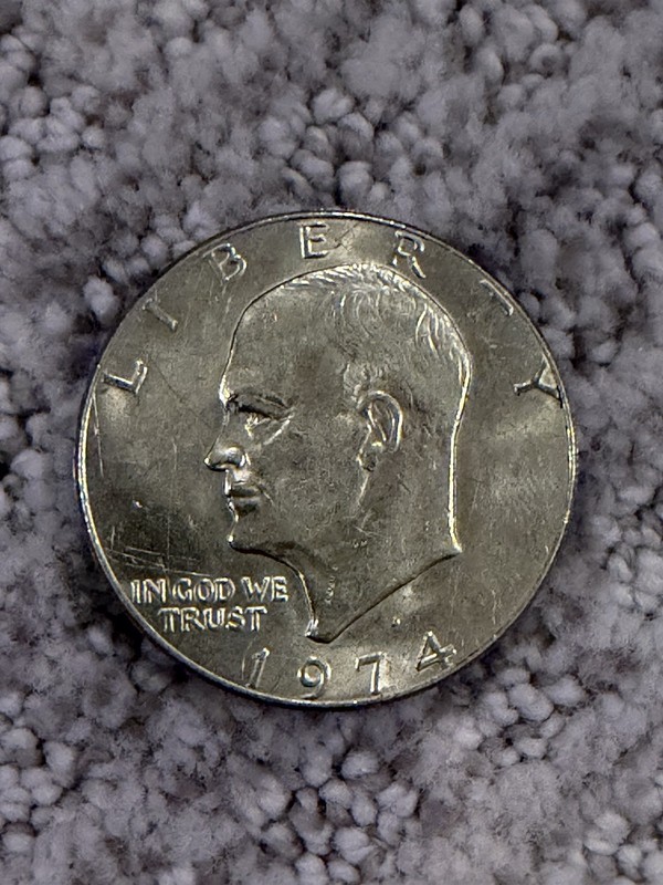 United States Of America One Dollar Coin 1974