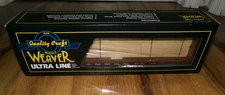 *DAMAGED** Weaver Ultra Line Pennsylvania Bulkhead Flat Car w Lumber Load 473913