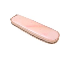 Vintage Manicure Kit Set in Pink 6.5" Zippered Pocket Case