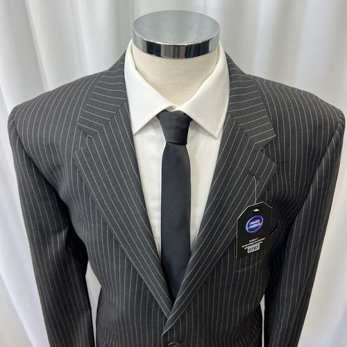 RACING GREEN Charcoal Pure Wool Super 100s 2 Piece Suit C44R W38 L32 - Picture 6 of 22