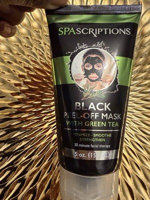 Spascriptions Black Peel-Off Mask with Green Tea 5.oz  Brand New!