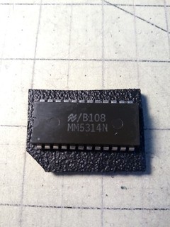National MM5314N digital clock chip NOS