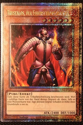 Thestalos, der Feuersturmmonarch - RA03, QCSCR, 1. Auflage, YuGiOh!