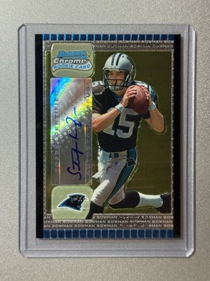 Stefan LeFors Carolina Panthers Bowman Chrome NFL 2005 ROOKIE AUTO