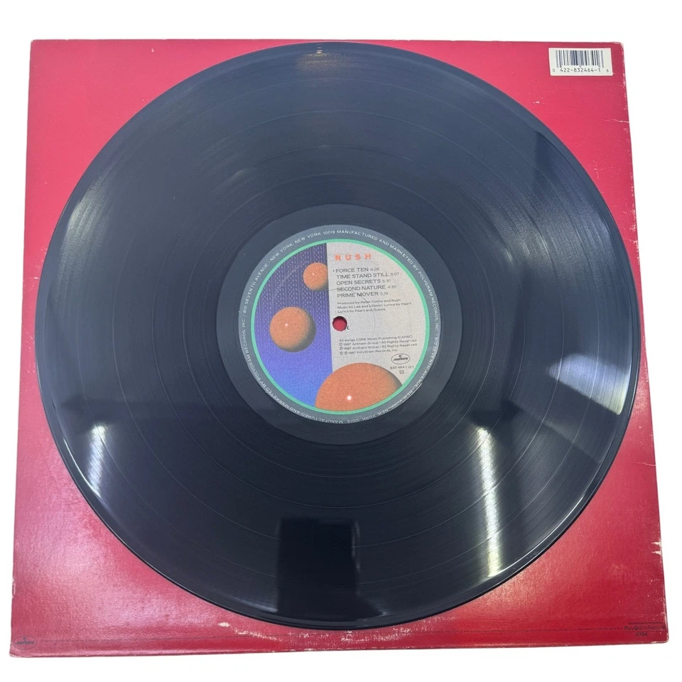 Rush Hold Your Fire Vinyl LP 1987 Mercury Records Progressive Rock Album - Image 3 of 4