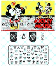 Durable High- Quality Stainless Steel Disney’s Mickey Mouse Nail Stamping Plate