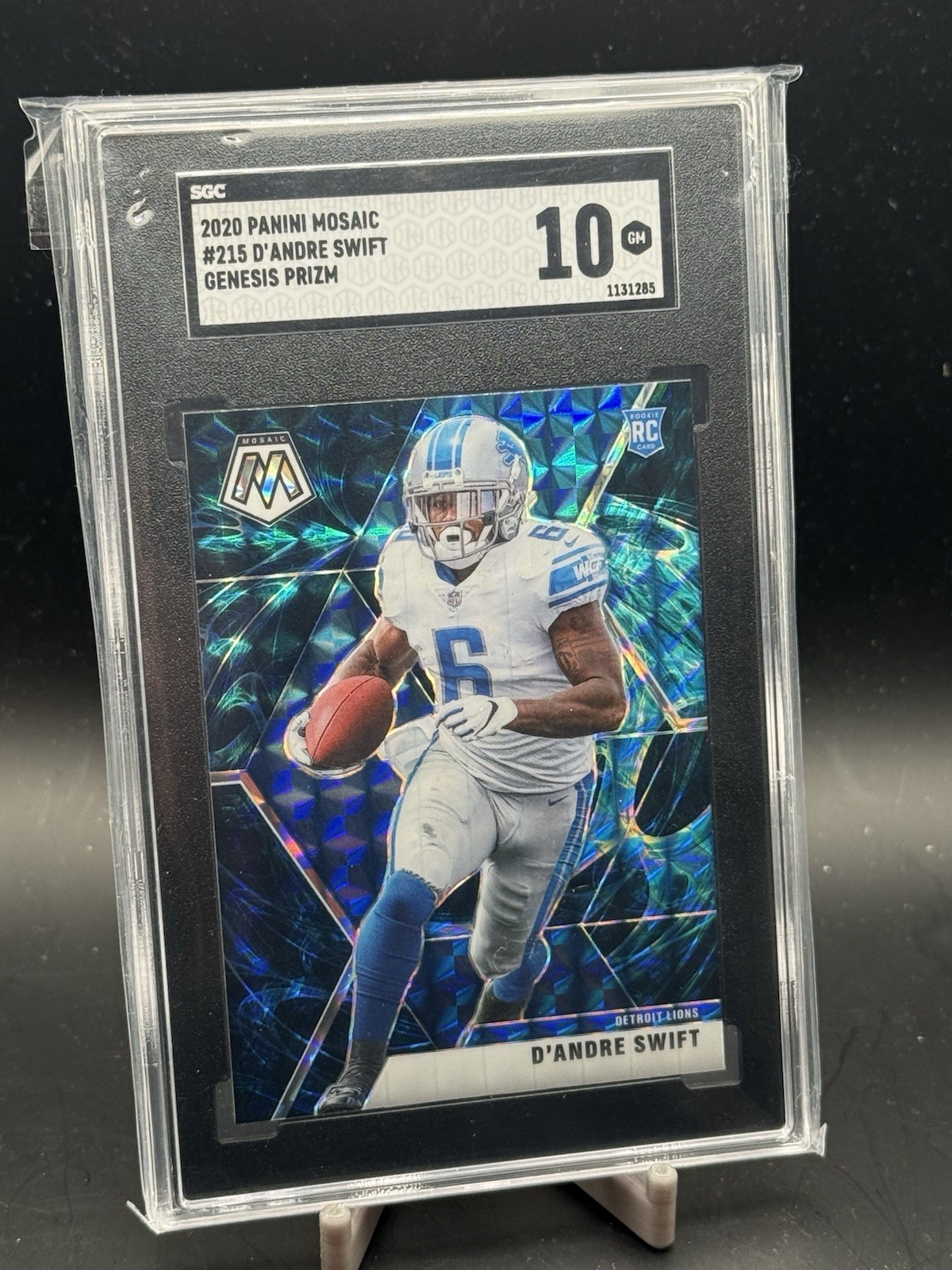 2020 Panini Mosaic D'Andre Swift Rookie Genesis Mosaic Prizm (RC) SGC 10 Pop 4