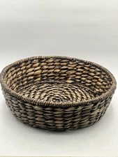Seagrass Basket Prop Display Storage 15 1/8” X 4.25” Hard Wire Frame