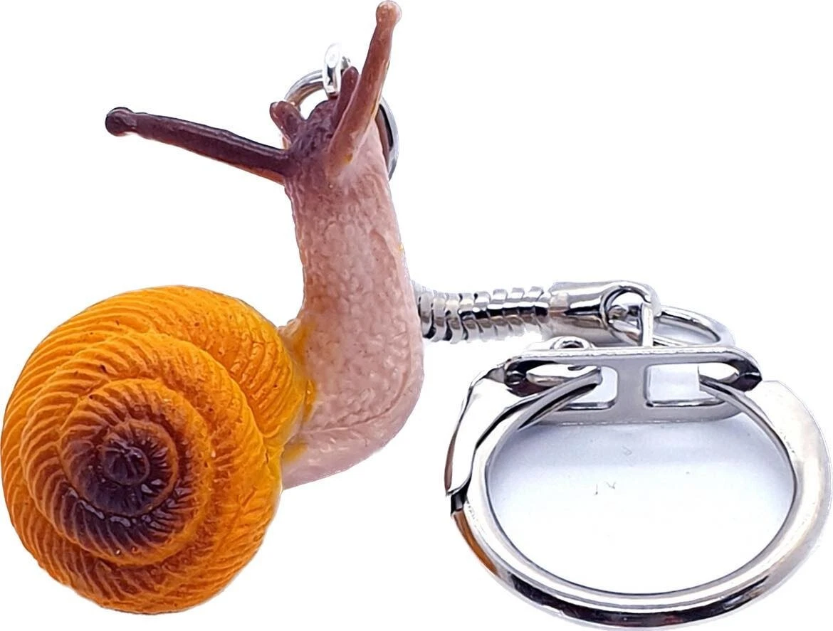 Unique GARDEN SNAIL KEYRING handmade 3D keys KEY CHAIN wildlife PET accessories