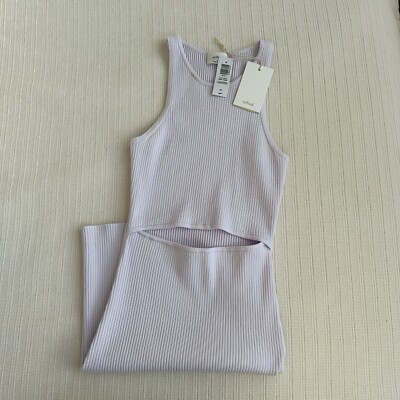 Aritzia Wilfred Cut Out Knit Tank Dress - Ice Lavender / Size Small | eBay Aritzia Wilfred Cut Out Knit Tank Dress - Ice Lavender / Size Small | eBay