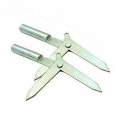2PCS CENTER FINDER TOOL FOR ROUND BAR WORK PIECE 3/8" DRILLING MILLING MACHINE