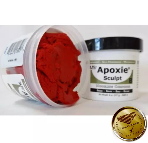 Aves Apoxie Sculpt 1 Lb Red - Air Dry Modeling Clay Compound Self Hardening - Picture 1 of 5