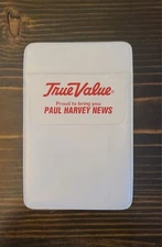 Vtg True Value Hardware Store Paul Harvey News Pocket Protector NOS