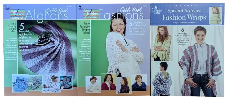 Crochet Craft Lot of 8 Books  Annie's Attic, Dover Needlework, Leisure Arts - Image 2 of 4