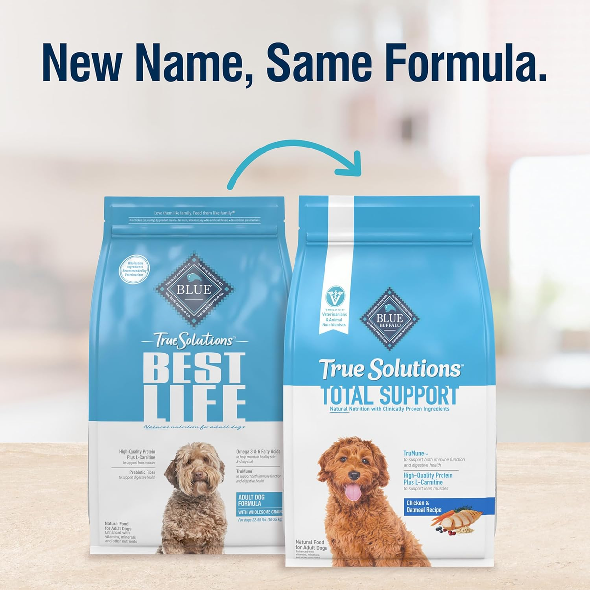 True Solutions Total Support Natural Dry Dog Food for Adult Dogs, Chicken, 11-Lb