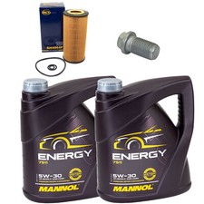 Motor&ouml;l Set MANNOL 5W-30 8 Liter + &Ouml;lfilter + Schraube f&uuml;r Mercedes E-Klasse T