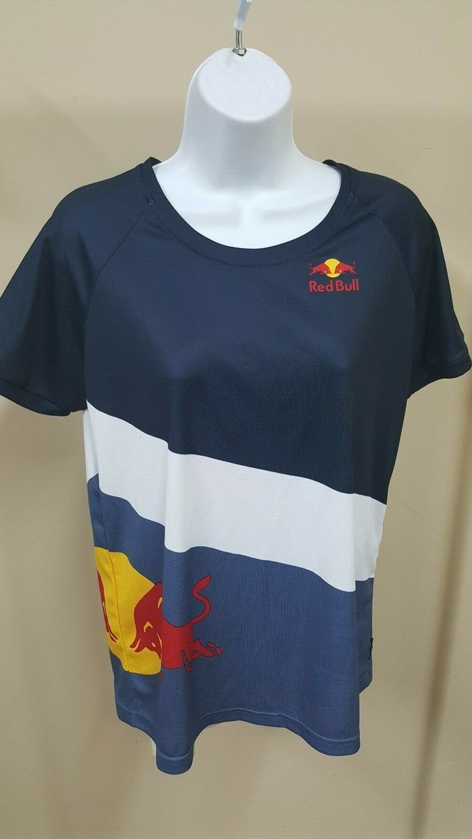 NEW Red Bull Athletes Only Short Sleeve Tech Shirt Navy Blue