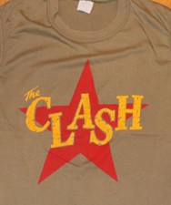 1980's THE CLASH vtg rare concert tour sleeveless t-shirt M/L 70's Punk Rock