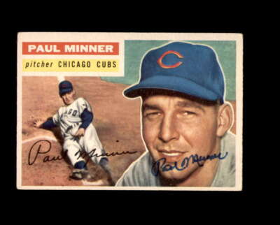 Paul Minner Signed 1956 Topps Chicago Cubs Autograph