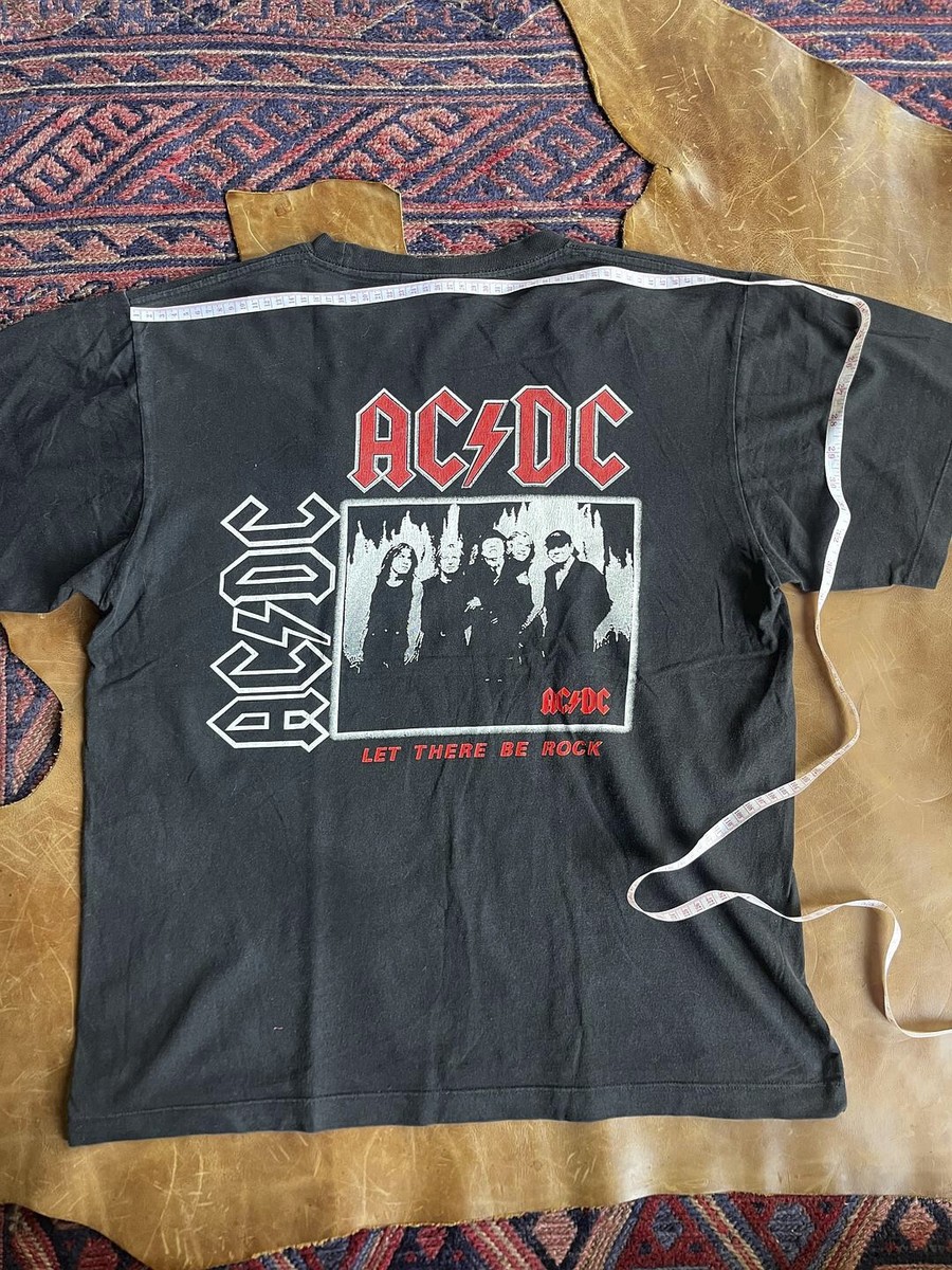 AC/DC let there be rock T-shirt L SIZE MADE IN THAILAND USED | eBay