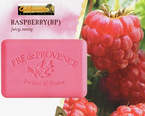 Pre de Provence RASPBERRY 150 Gram French Soap Bath Shower Bar Shea Butter - Picture 2 of 2