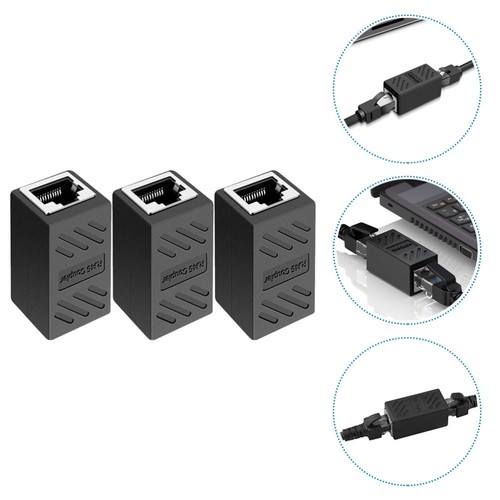 3St Ethernet- Auf -Koppler Cat-6-Koppler Ethernet-Extender-Adapter - Bild 8 von 20