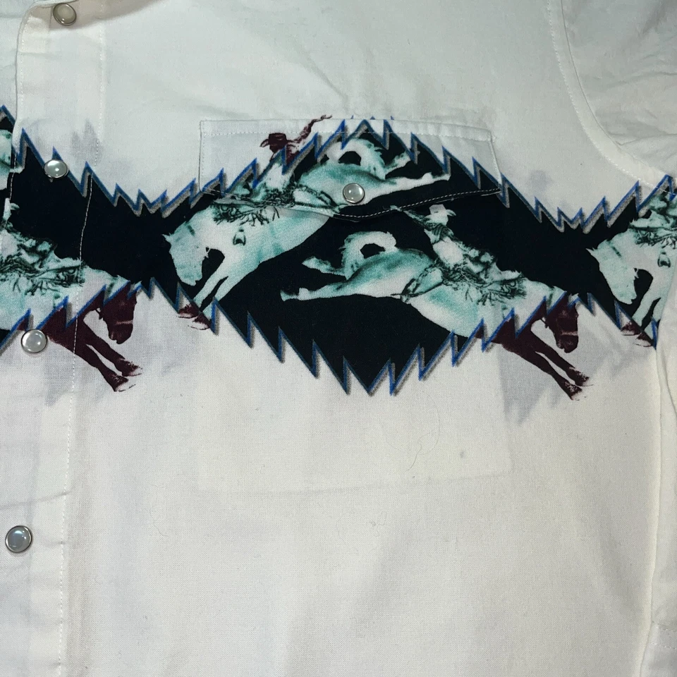 Vaquero Western Cowboy XL 52”x29” pintado a mano vintage Foto 2 de 4