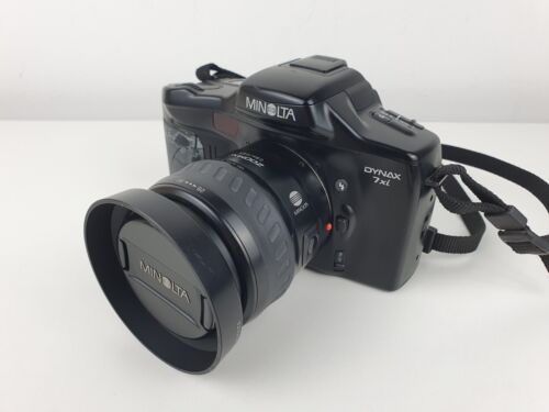 Vintage Minolta Dynax 7xi SLR Film Camera + Zoom xi 28-80mm Lens Untested/ Parts