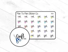1414~~Craft Time Planner Stickers.