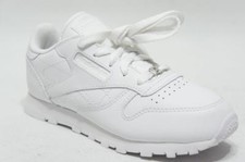 REEBOOK CLASSIC TENNIS WHITE LEATHER SNEAKER SHOES KID'S 13