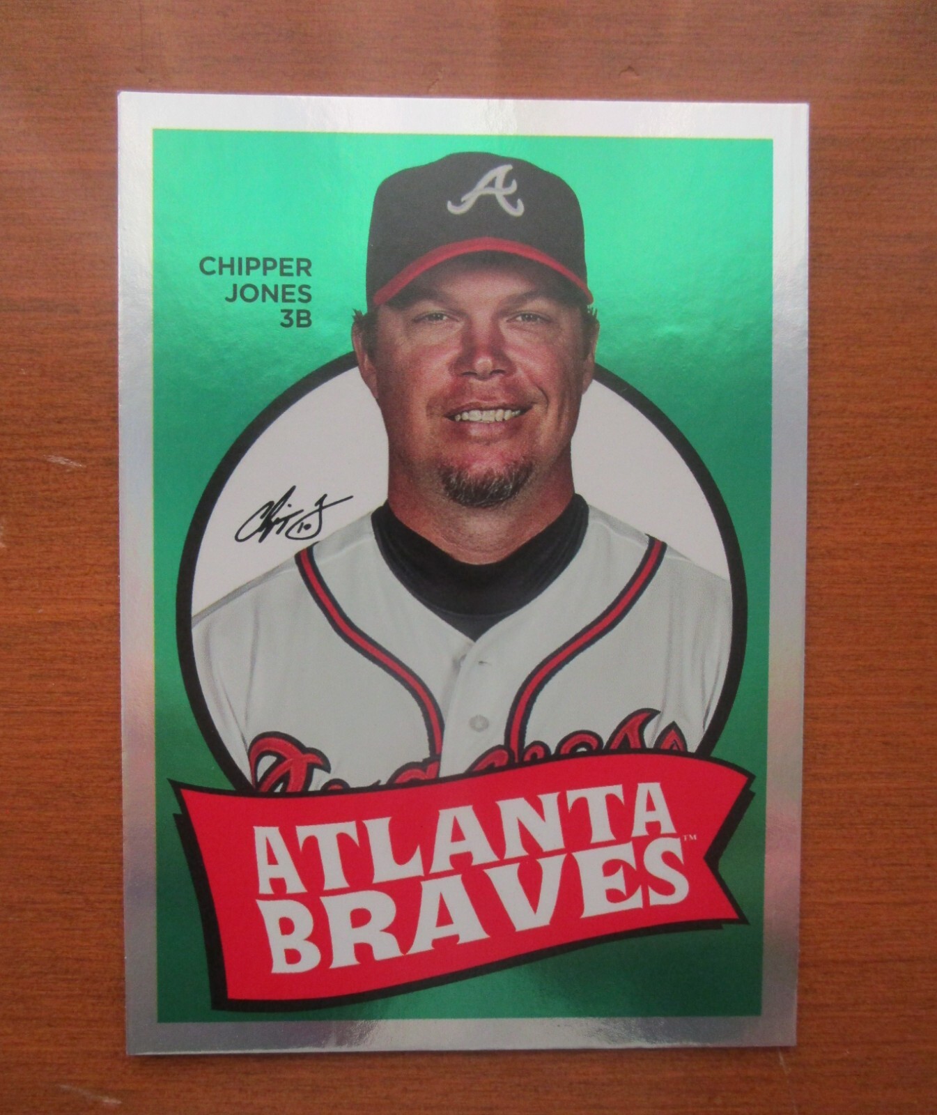 2023 TOPPS ARCHIVES  1969 SINGLE PLAYER FOIL  CHIPPER JONES  #  69T-6  ATLANTA