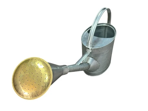 9 L Heavy Duty Painted Galvanized Watering Can Galvanized Color-Brand New - Picture 1 of 7