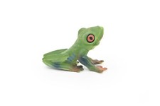 Frog, Red Eyed Tree Frog Toy, Realistic Rubber Model, Hand Painted Figurine 2"