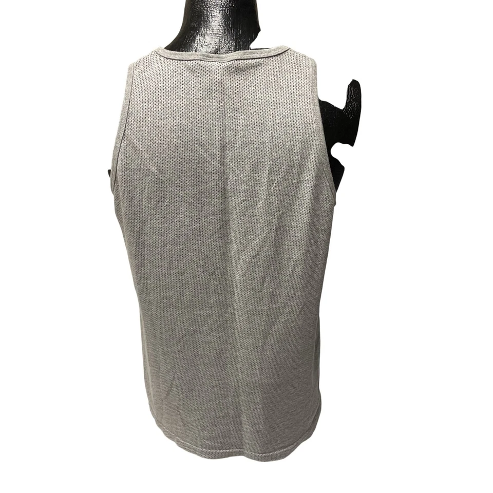 Vtg 80's GECKO Hawaii Lizard Logo Gray Mesh MUSCLE Shirt SURFER Skater Tank Top - Image 2 of 4